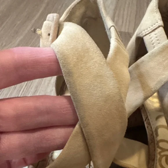 Sam Edelman Tan Crisscross Block Heels 🔥 - Picture 7 of 9